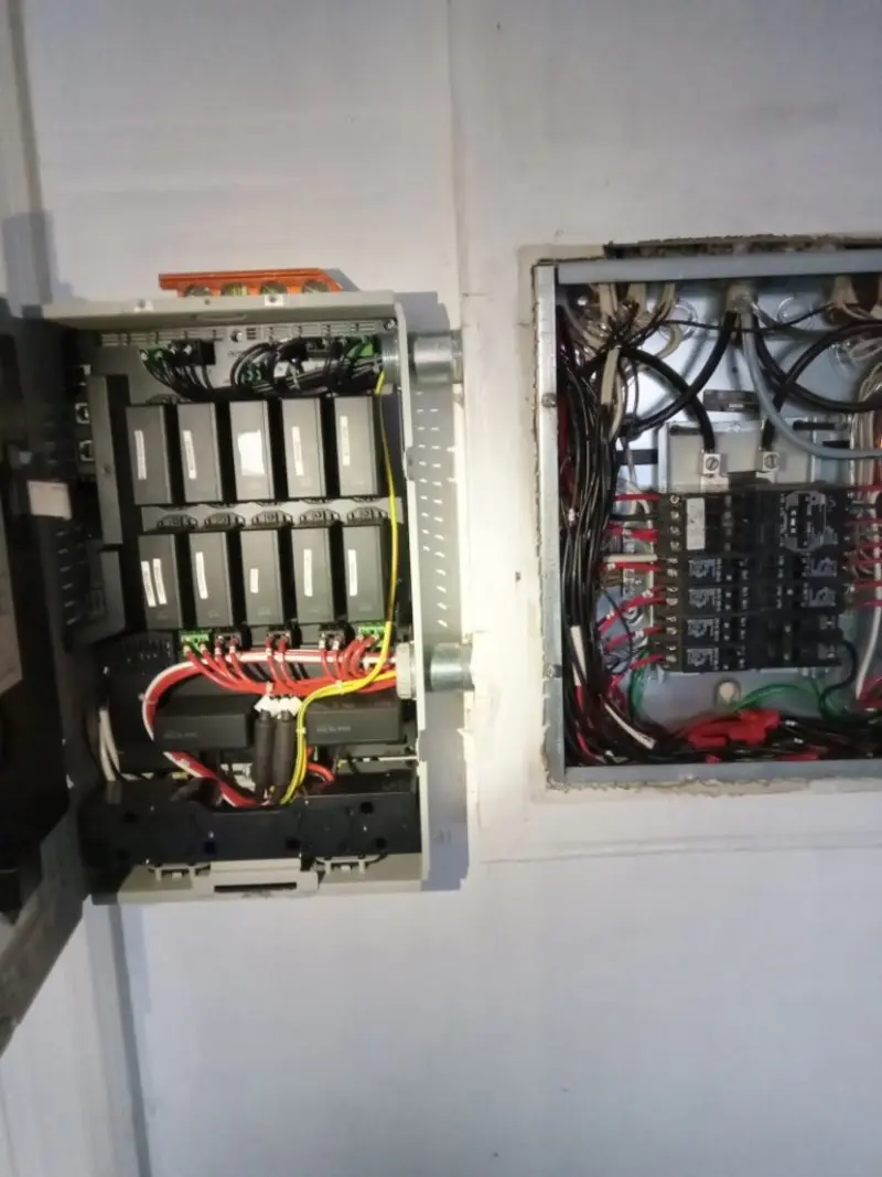Electrical panel upgrade completed for Ring Doorbell Installation in Hampstead